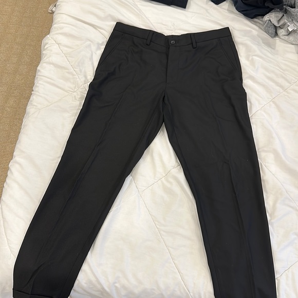 Zara Pants Mens Zara Black Slim Suit Pants Poshmark